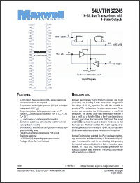 Click here to download 54LVTH162245RPFE Datasheet