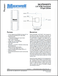 Click here to download 54LVTH162373RPFI Datasheet