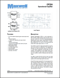 Click here to download OP284RPLE Datasheet