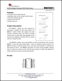 Click here to download MBI5001CP Datasheet