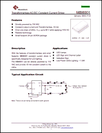 Click here to download MBI6001N1D Datasheet