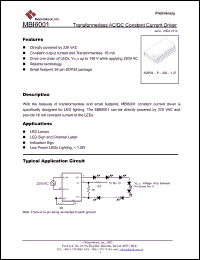 Click here to download MBI6001N2D Datasheet
