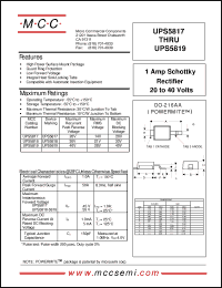 Click here to download UPS5817 Datasheet
