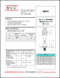 Click here to download SD41 Datasheet