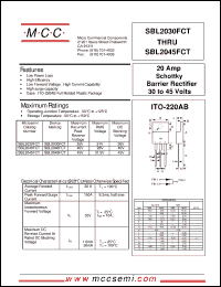 Click here to download SBL2030FCT Datasheet