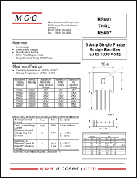 Click here to download RS606 Datasheet