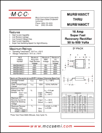 Click here to download MURB1640CT Datasheet