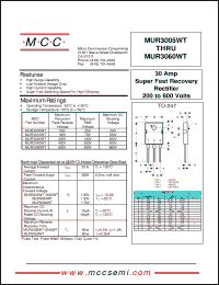 Click here to download MUR3010WT Datasheet