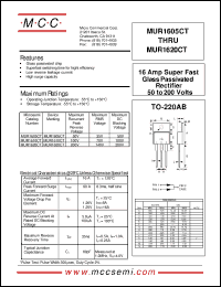 Click here to download MUR1610CT Datasheet