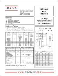 Click here to download MR2400 Datasheet