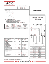 Click here to download MR2406FR Datasheet