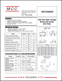 Click here to download MCCD2004S Datasheet