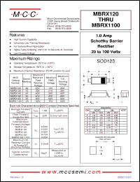 Click here to download MBRX130 Datasheet
