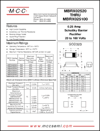 Click here to download MBRX02530 Datasheet