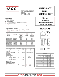 Click here to download MBRF2530CT Datasheet