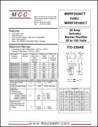 Click here to download MBRF2080CT Datasheet