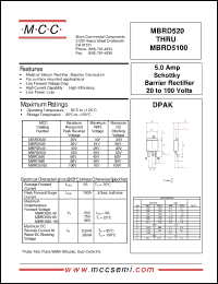 Click here to download MBRD560 Datasheet