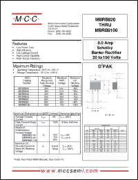 Click here to download MBRB840 Datasheet