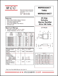 Click here to download MBRB2540CT Datasheet