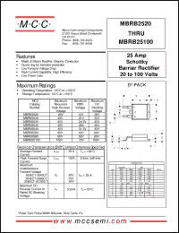 Click here to download MBRB2540 Datasheet