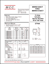 Click here to download MBRB1520CT Datasheet