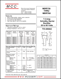 Click here to download MBR740 Datasheet
