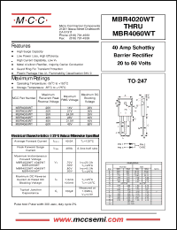 Click here to download MBR4020WT Datasheet