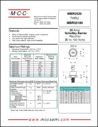 Click here to download MBR35100 Datasheet