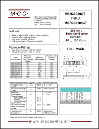 Click here to download MBR30020 Datasheet