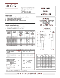 Click here to download MBR2080 Datasheet