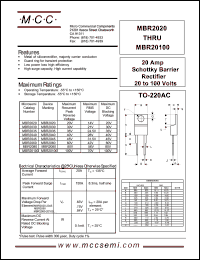 Click here to download MBR2030 Datasheet