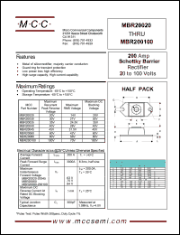 Click here to download MBR20035 Datasheet