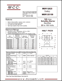 Click here to download MBR12060 Datasheet