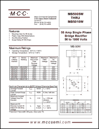 Click here to download MB5005W Datasheet