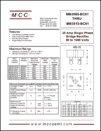 Click here to download MB351-BC01 Datasheet