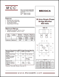Click here to download MB354CA Datasheet