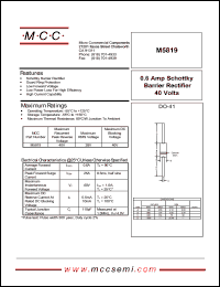 Click here to download M5819 Datasheet