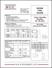 Click here to download 5820SM Datasheet