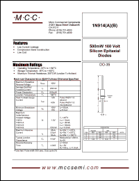 Click here to download 1N914A Datasheet