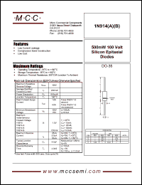 Click here to download 1N914 Datasheet