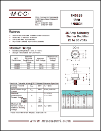 Click here to download 1N5831 Datasheet
