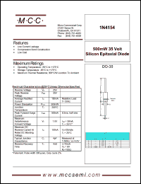 Click here to download 1N4154 Datasheet