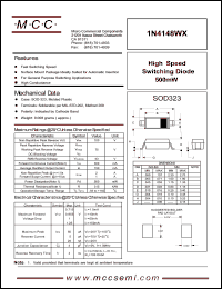 Click here to download 1N4148WX Datasheet
