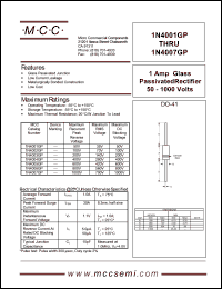 Click here to download 1N4001GP Datasheet