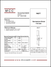 Click here to download 1N277 Datasheet