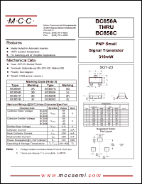 Click here to download BC858B Datasheet