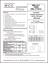 Click here to download SMLJ100CA Datasheet