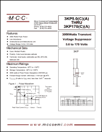 Click here to download 3KP160CA Datasheet