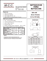 Click here to download BZT52C10 Datasheet