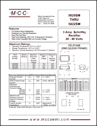 Click here to download 5822SM Datasheet